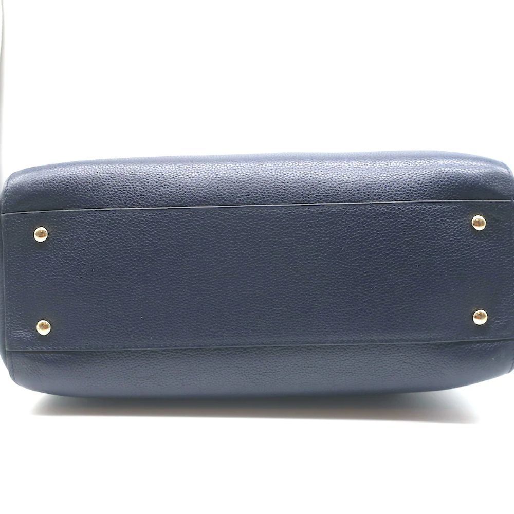 Chanel 17C Neo Executive Small Shopper Tote Navy Leather Shoulder Bag - Picture 7 of 12